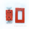 Sud America GFCI Orange Color GFCI Receptacle Outlet